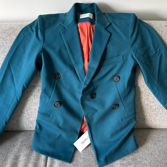 Argent Teal Blazer Sz 4 - Picture 3 of 7